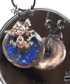 Pendentif Glasfeu - dragounet et lapis lazuli – Image 2