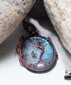 Pendentif Derrien - arbre de vie sur labradorite – Image 10