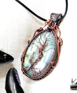Pendentif Derrien - arbre de vie sur labradorite – Image 7