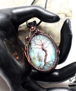 Pendentif Derrien - arbre de vie sur labradorite – Image 6