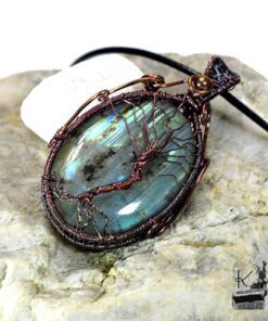 Pendentif Derrien - arbre de vie sur labradorite – Image 5