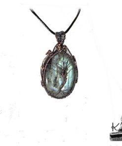 Pendentif Derrien - arbre de vie sur labradorite – Image 4