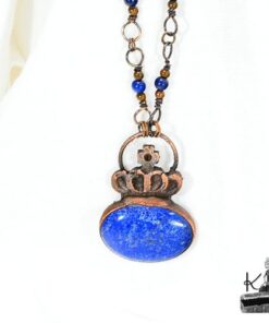 Collier Karaliene - lapis lazuli et cuivre – Image 9