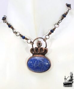 Collier Karaliene - lapis lazuli et cuivre – Image 7