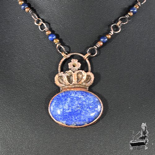 Collier Karaliene - lapis lazuli et cuivre – Image 6