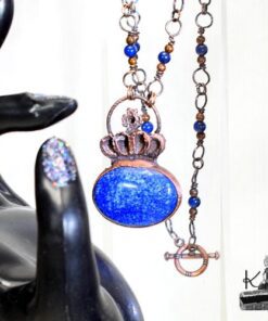 Collier Karaliene - lapis lazuli et cuivre – Image 3