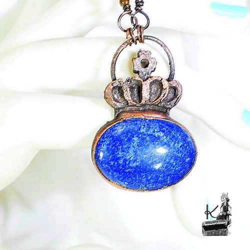Collier Karaliene - lapis lazuli et cuivre – Image 2