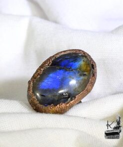 Bague ajustable Dyri - cuivre et labradorite – Image 9