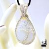 Pendentif aercat arbre de vie sur opalite