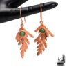 Boucles d'oreille en cuivre et aventurine