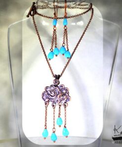 Parure Normandy - pendentif avec ses boucles d'oreille – Image 8