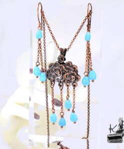 Parure Normandy - pendentif avec ses boucles d'oreille – Image 6