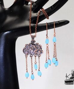 Parure Normandy - pendentif avec ses boucles d'oreille – Image 5