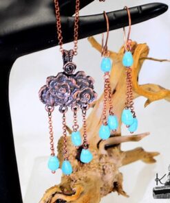 Parure Normandy - pendentif avec ses boucles d'oreille – Image 4