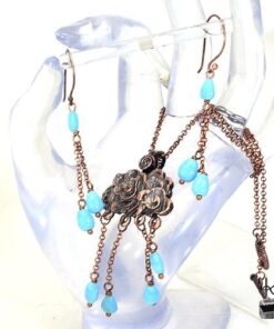Parure Normandy - pendentif avec ses boucles d'oreille – Image 3