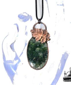 Pendentif Guarradh - quartz jardin et cuivre – Image 7