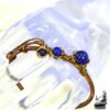 Bracelet jonc en cuivre et lapis lazuli Servan