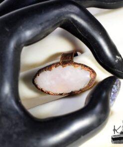 Bague ajustable Navi - cuivre et quartz rose – Image 6