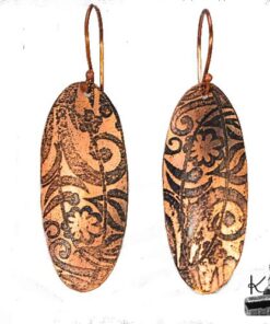 boucles d'oreille en cuivre adosina