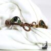 bracelet jonc pena en cuivre avec agate mousse