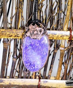 Pendentif Rosas - cuivre et charoite*** – Image 5