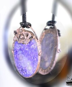 Pendentif Rosas - cuivre et charoite*** – Image 3