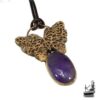 pendentif drugelis en cuivre et améthyste