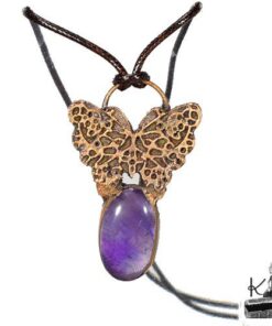 Pendentif Drugelis - cuivre et améthyste – Image 8