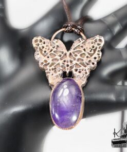 Pendentif Drugelis - cuivre et améthyste – Image 7
