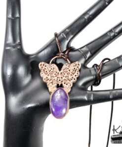 Pendentif Drugelis - cuivre et améthyste – Image 6
