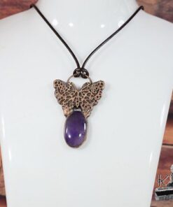 Pendentif Drugelis - cuivre et améthyste – Image 5