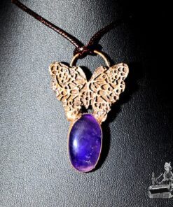 Pendentif Drugelis - cuivre et améthyste – Image 4
