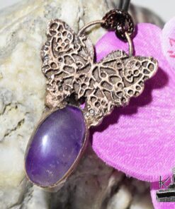 Pendentif Drugelis - cuivre et améthyste – Image 3