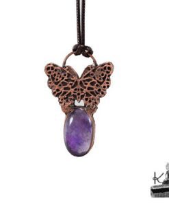 Pendentif Drugelis - cuivre et améthyste – Image 2