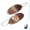 boucles d'oreille sinah en cuivre gravé