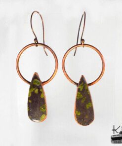 Boucles d'oreille Cedriel avec perles epidote