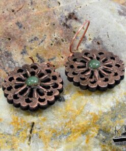 Boucles d'oreille Paton - cuivre et aventurine – Image 6