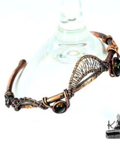 bracelet jonc hennery avec oeil de faucon