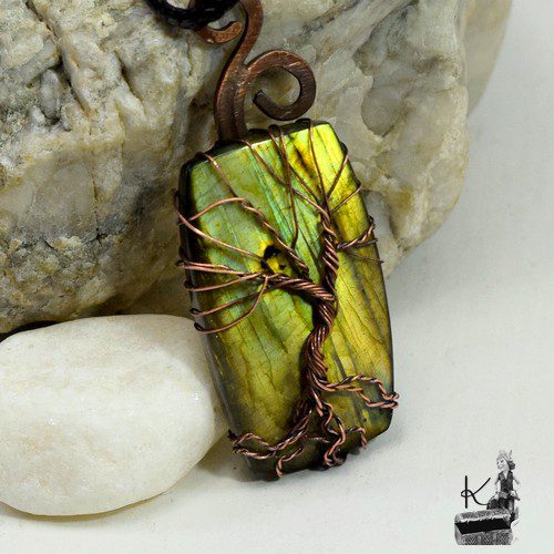 Pendentif Arbre de vie Yulia- labradorite – Image 3