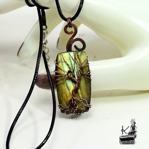 Pendentif Arbre de vie Yulia- labradorite – Image 6