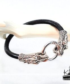 Bracelet fafnir - têtes de dragon