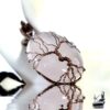 Pendentif arbre de vie madez sur quartz rose