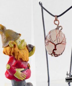 Pendentif Arbre de vie Madez - quartz rose – Image 2
