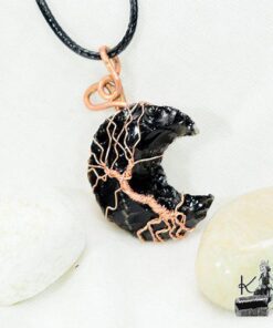 Pendentif Latone en obsidienne