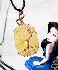Pendentif Arbre de vie Ahez - quartz rutile doré – Image 5
