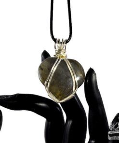 Pendentif Urek - cœur en labradorite – Image 10