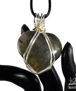Pendentif Urek - cœur en labradorite – Image 9