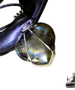 Pendentif Urek - cœur en labradorite – Image 8