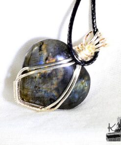 Pendentif Urek - cœur en labradorite – Image 7