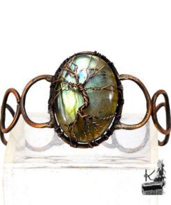 Bracelet Dinah en cuivre et labradorite
